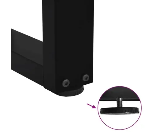 Kafijas Galdiņa Kājas, 2 Gab., V-Veida, Melnas, 70X(30-31,3) Cm, Tērauds Vidaxl