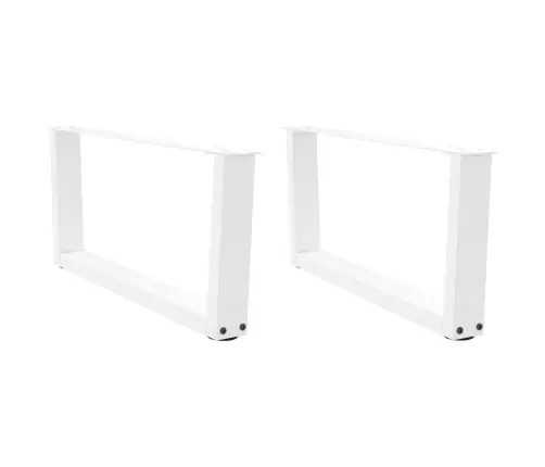 Kafijas Galdiņa Kājas, 2 Gab., V-Veida, Baltas, 70X(30-31,3) Cm, Tērauds Vidaxl