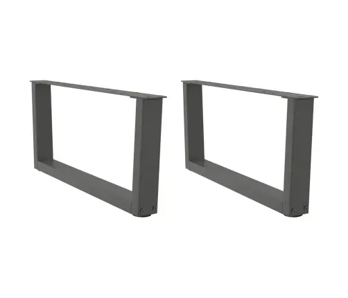 Kafijas Galdiņa Kājas, 2 Gab., V-Veida, Antracīta Krāsā, 70X(30-31,3) Cm, Tērauds Vidaxl