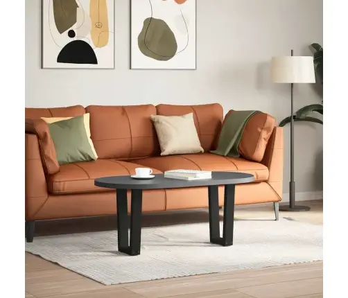 Kafijas Galdiņa Kājas, V-Veida, 2 Gab., Melnas, 28X(42-43,3) Cm, Tērauds Vidaxl