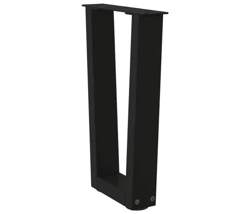 Kafijas Galdiņa Kājas, V-Veida, 2 Gab., Melnas, 28X(42-43,3) Cm, Tērauds Vidaxl
