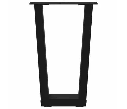 Kafijas Galdiņa Kājas, V-Veida, 2 Gab., Melnas, 28X(42-43,3) Cm, Tērauds Vidaxl
