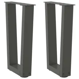 Kohvilaua Jalad V-Kujulised 2 Tk, Antratsiithall, 28 X (42-43,3) cm Teras