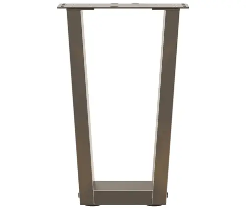 Kafijas Galdiņa Kājas, V-Veida, 2 Gab., Dabīgs Tērauds, 28X(42-43,3) Cm Vidaxl