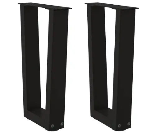 Kohvilaua Jalad, V-Kujulised, 2 Tk, Mustad, 38 X (42–43,3) cm Teras