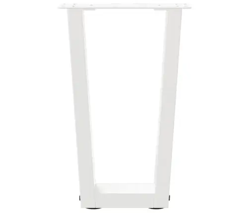 Kafijas Galdiņa Kājas, 2 Gab., V-Veida, Baltas, 38X(42-43,3) Cm, Tērauds Vidaxl