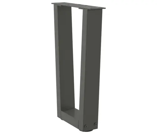 Kafijas Galdiņa Kājas, 2 Gab., V-Veida, Antracīta Krāsā, 38X(42-43,3) Cm, Tērauds Vidaxl