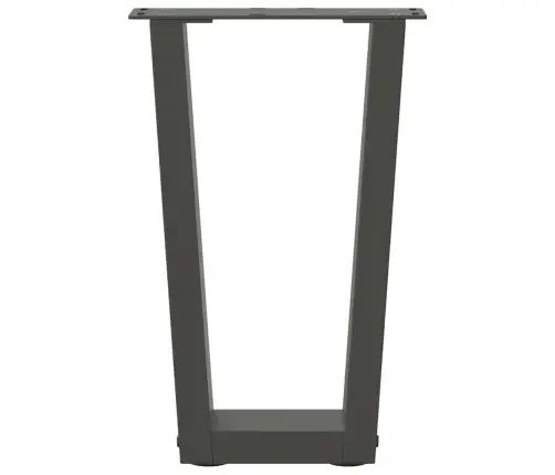 Kafijas Galdiņa Kājas, 2 Gab., V-Veida, Antracīta Krāsā, 38X(42-43,3) Cm, Tērauds Vidaxl