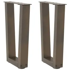 Kohvilaua Jalad V-Kujulised 2 Tk, Naturaalne Teras, 38 X (42–43,3) cm Teras