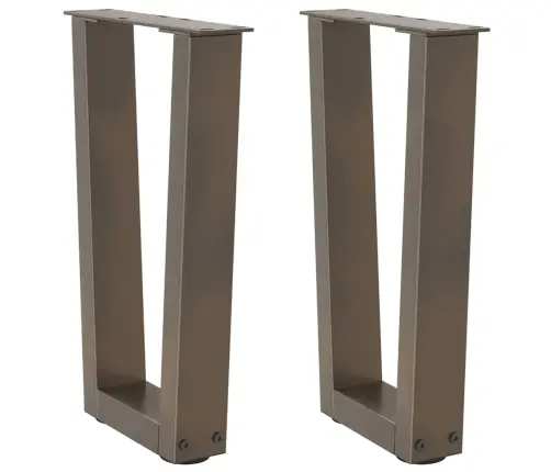 Kohvilaua Jalad V-Kujulised 2 Tk, Naturaalne Teras, 38 X (42–43,3) cm Teras