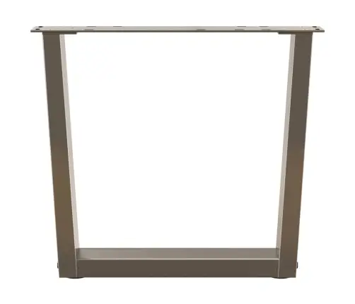 Kafijas Galdiņa Kājas, V-Veida, 2 Gab., Dabīgs Tērauds, 50X(42-43,3) Cm Vidaxl