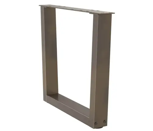 Kafijas Galdiņa Kājas, V-Veida, 2 Gab., Dabīgs Tērauds, 50X(42-43,3) Cm Vidaxl