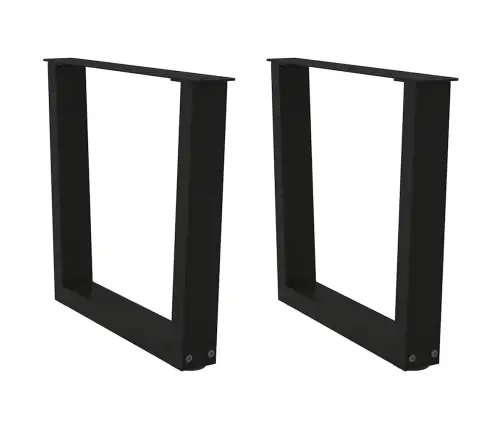 Kohvilaua Jalad, V-Kujulised, 2 Tk, Mustad, 60 X (42–43,3) cm Teras