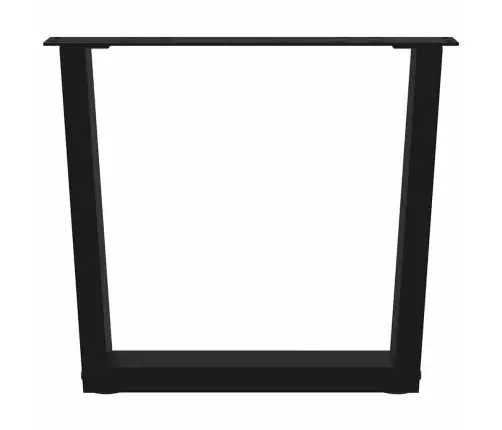 Kohvilaua Jalad, V-Kujulised, 2 Tk, Mustad, 60 X (42–43,3) cm Teras