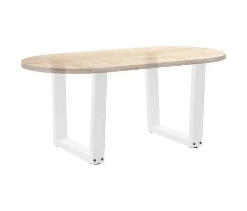 Kafijas Galdiņa Kājas, 2 Gab., V-Veida, Baltas, 60X(42-43,3) Cm, Tērauds Vidaxl