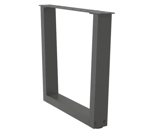 Kafijas Galdiņa Kājas, 2 Gab., V-Veida, Antracīta Krāsā, 60X(42-43,3) Cm, Tērauds Vidaxl