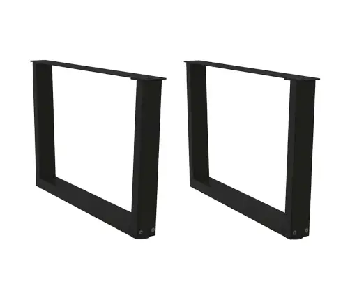 Kafijas Galdiņa Kājas, 2 Gab., V-Veida, Melnas, 70X(42-43,3) Cm, Tērauds Vidaxl