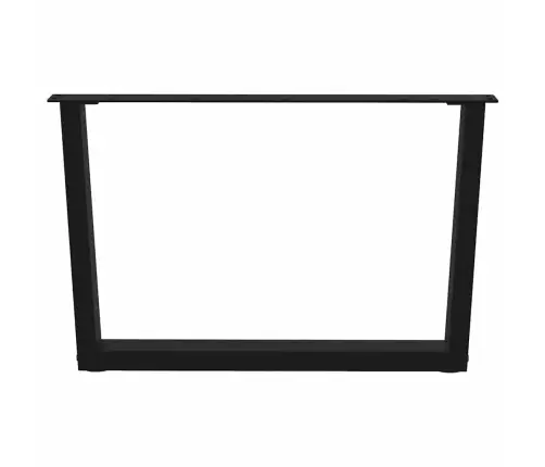 Kafijas Galdiņa Kājas, 2 Gab., V-Veida, Melnas, 70X(42-43,3) Cm, Tērauds Vidaxl
