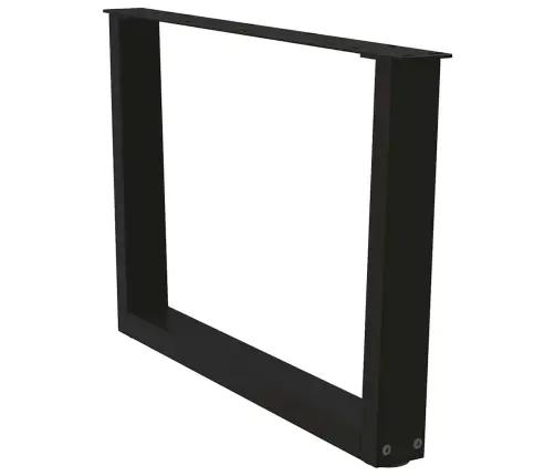 Kafijas Galdiņa Kājas, 2 Gab., V-Veida, Melnas, 70X(42-43,3) Cm, Tērauds Vidaxl