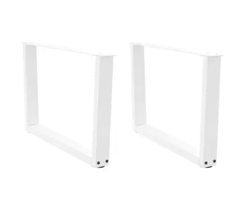 Kafijas Galdiņa Kājas, 2 Gab., V-Veida, Baltas, 70X(42-43,3) Cm, Tērauds Vidaxl