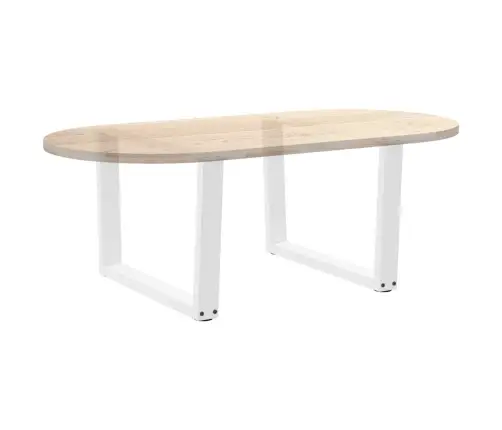 Kafijas Galdiņa Kājas, 2 Gab., V-Veida, Baltas, 70X(42-43,3) Cm, Tērauds Vidaxl