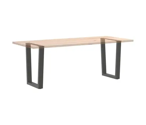 Ēdamgalda Kājas, 2 Gab., V-Veida, Antracīta Krāsā, 60X(72-73,3) Cm, Tērauds Vidaxl