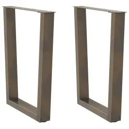 Valgomojo Stalo Kojelės, V Formos, 2 Vnt., Natūralus Plienas, 60X(72-73,3) cm Plienas