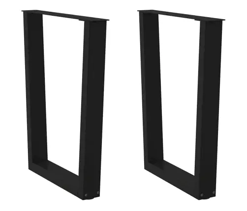 Valgomojo Stalo Kojelės, V Formos, 2 Vnt., Juodos, 70X(72-73,3) cm Plienas