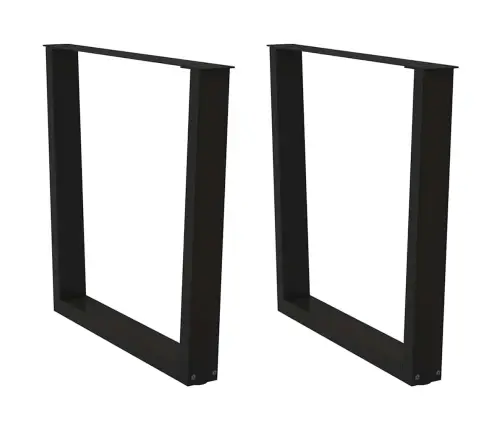 Valgomojo Stalo Kojelės, V Formos, 2 Vnt., Juodos, 80X(72-73,3) cm Plienas