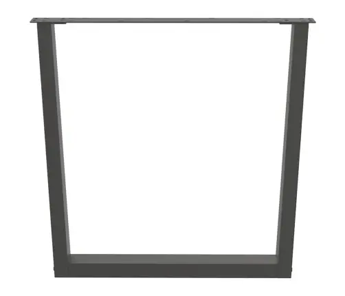 Ēdamgalda Kājas, 2 Gab., V-Veida, Antracīta Krāsā, 80X(72-73,3) Cm, Tērauds Vidaxl