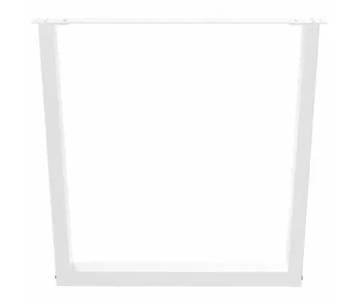 Ēdamgalda Kājas, 2 Gab., V-Veida, Baltas, 90X(72-73,3) Cm, Tērauds Vidaxl