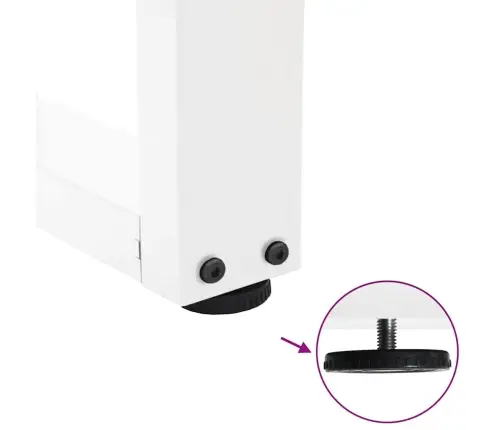 Ēdamgalda Kājas, 2 Gab., V-Veida, Baltas, 90X(72-73,3) Cm, Tērauds Vidaxl