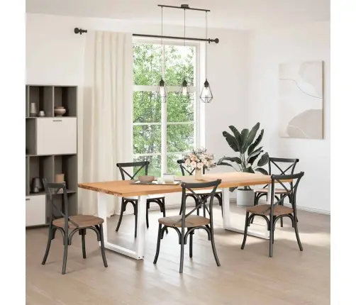 Söögilaua Jalad V-Kujulised, 2 Tk, Valged, 100 X (72–73,3) cm Teras