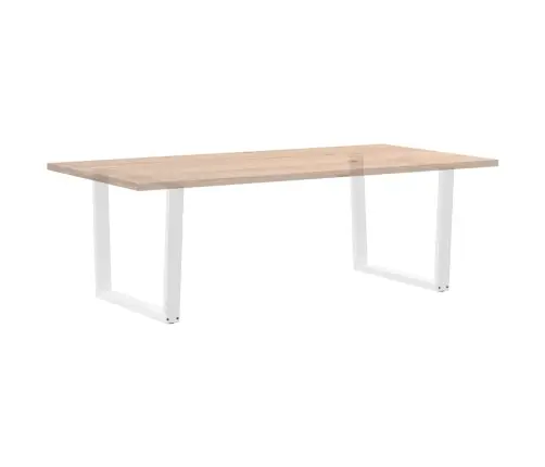 Söögilaua Jalad V-Kujulised, 2 Tk, Valged, 100 X (72–73,3) cm Teras