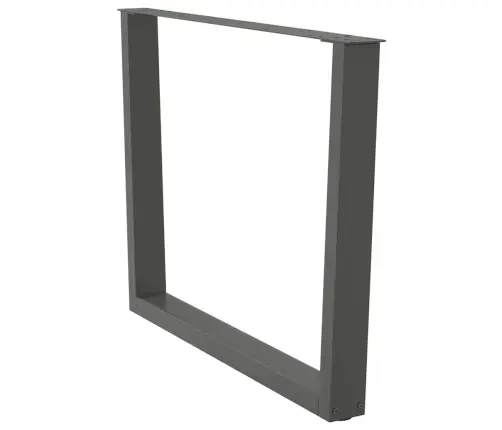 Ēdamgalda Kājas, 2 Gab., V-Veida, Antracīta Krāsā, 100X(72-73,3) Cm, Tērauds Vidaxl