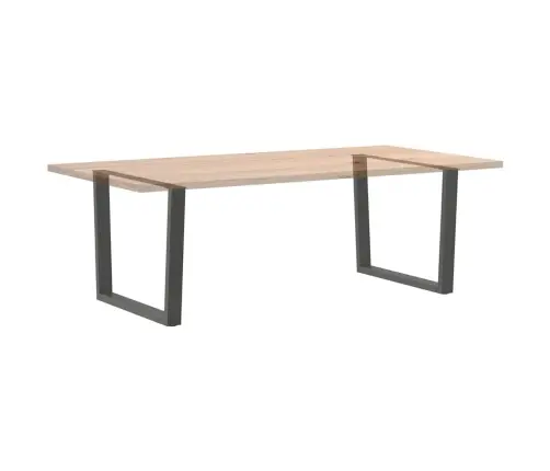 Ēdamgalda Kājas, 2 Gab., V-Veida, Antracīta Krāsā, 100X(72-73,3) Cm, Tērauds Vidaxl