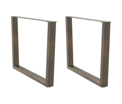 Valgomojo Stalo Kojelės, V Formos, 2 Vnt., Natūralus Plienas, 100 X (72-73,3) cm Plienas