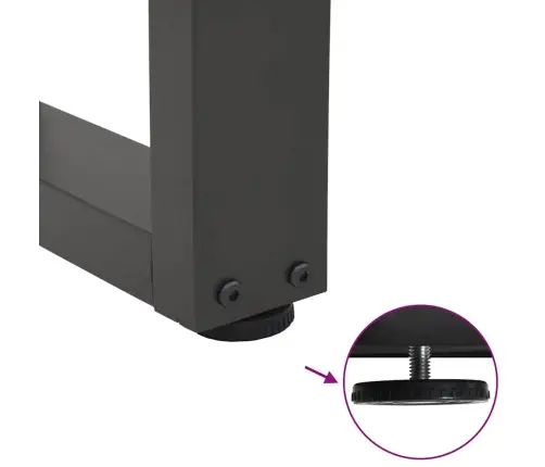 Valgomojo Stalo Kojos, V Formos, 3 Vnt., Antracito Spalvos, 70X(72-73,3) cm Plienas