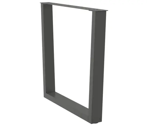 Ēdamgalda Kājas, 3 Gab., V-Veida, Antracīta Krāsā, 80X(72-73,3) Cm, Tērauds Vidaxl