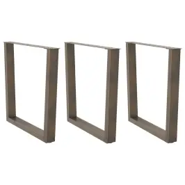 Söögilaua Jalad, V-Kujulised, 3 Tk, Naturaalne Teras, 80 X (72–73,3) cm Teras