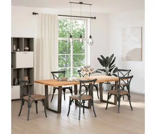 Söögilaua Jalad, V-Kujulised, 3 Tk, Naturaalne Teras, 90 X (72–73,3) cm Teras