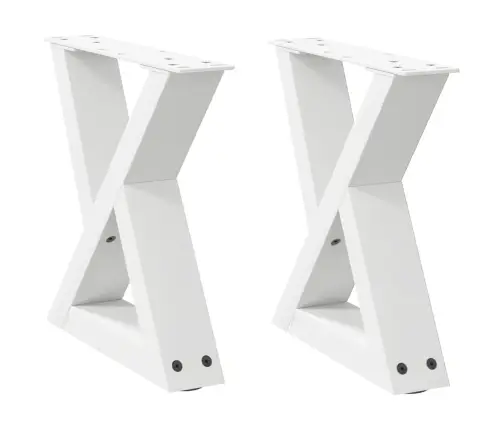 Kohvilaua Jalad 2 Tk Valged 30 X (30-31,3) Cm Terasest