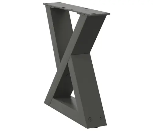 Kafijas Galdiņa Kājas, 2 Gab., Antracīta Krāsa, 30X(30-31,3) Cm, Tērauds Vidaxl