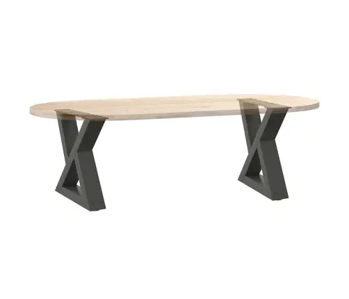 Kafijas Galdiņa Kājas, 2 Gab., Antracīta Krāsa, 30X(30-31,3) Cm, Tērauds Vidaxl