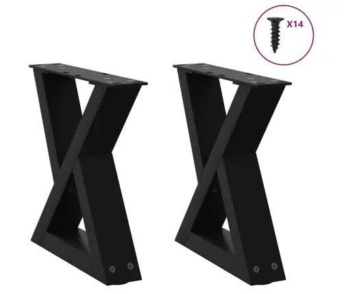 Kavos Staliuko Kojelės, 2 Vnt., Juodos, 40X(30-31,3) cm Plienas