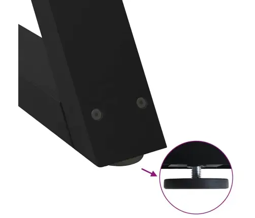 Kavos Staliuko Kojelės, 2 Vnt., Juodos, 40X(30-31,3) cm Plienas