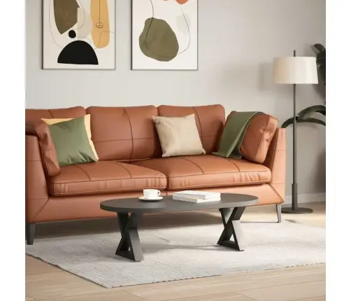 Kafijas Galdiņa Kājas, 2 Gab., Antracīta Krāsa, 40X(30-31,3) Cm, Tērauds Vidaxl