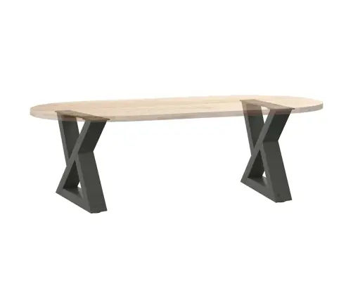 Kafijas Galdiņa Kājas, 2 Gab., Antracīta Krāsa, 40X(30-31,3) Cm, Tērauds Vidaxl