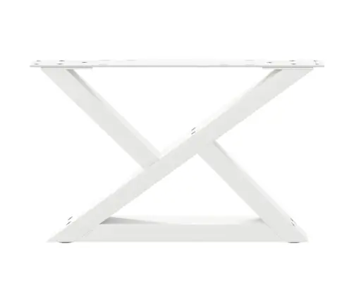 Kafijas Galdiņa Kājas, 2 Gab., Baltas, 50X(30-31,3) Cm, Tērauds Vidaxl