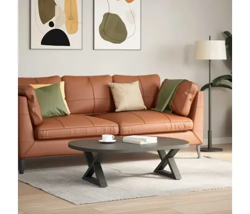 Kafijas Galdiņa Kājas, 2 Gab., Antracīta Krāsa, 50X(30-31,3) Cm, Tērauds Vidaxl